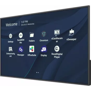 Viewsonic CDE4330 Signage Display 109.2 cm (43 tolli) Wi-Fi 450 cd/m² 4K Ultra HD Must sisseehitatud protsessoriga Android 11