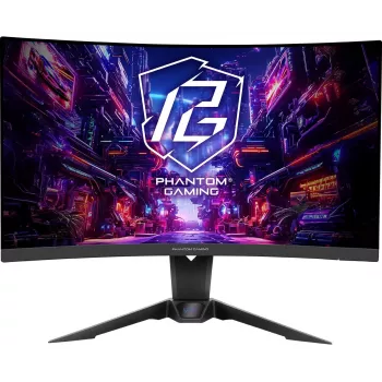 ASROCK mängumonitor - Pg27qrt2a - 27 tolli - 2560 x 1440 QHD - kumer 180 Hz - must