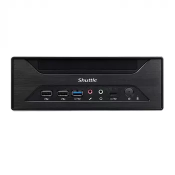 Shuttle XPC slim Barebone XH610 - S1700, Intel H610, 1xDP, 1xHDMI, 1x VGA, 2x COM (RS232), 2x LAN (2.5G ja 1G), 1x slim 5,25 tolli, 2x 3,5 tolli, 2x M.2, 24/7 pidev töö