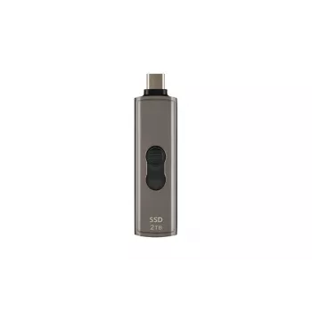 TRANSCEND SSD - Esd330c kaasaskantav ketas - 1TB - USB USB-C - tume hallikaspruun