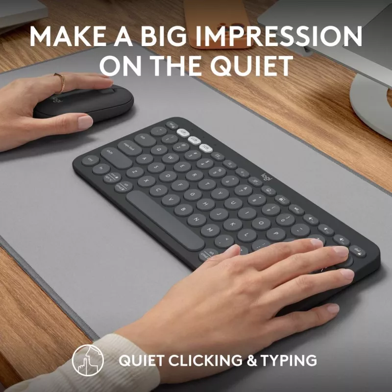 LOGITECH Pebble 2 Combo For Tonal Graphite Qwerty US