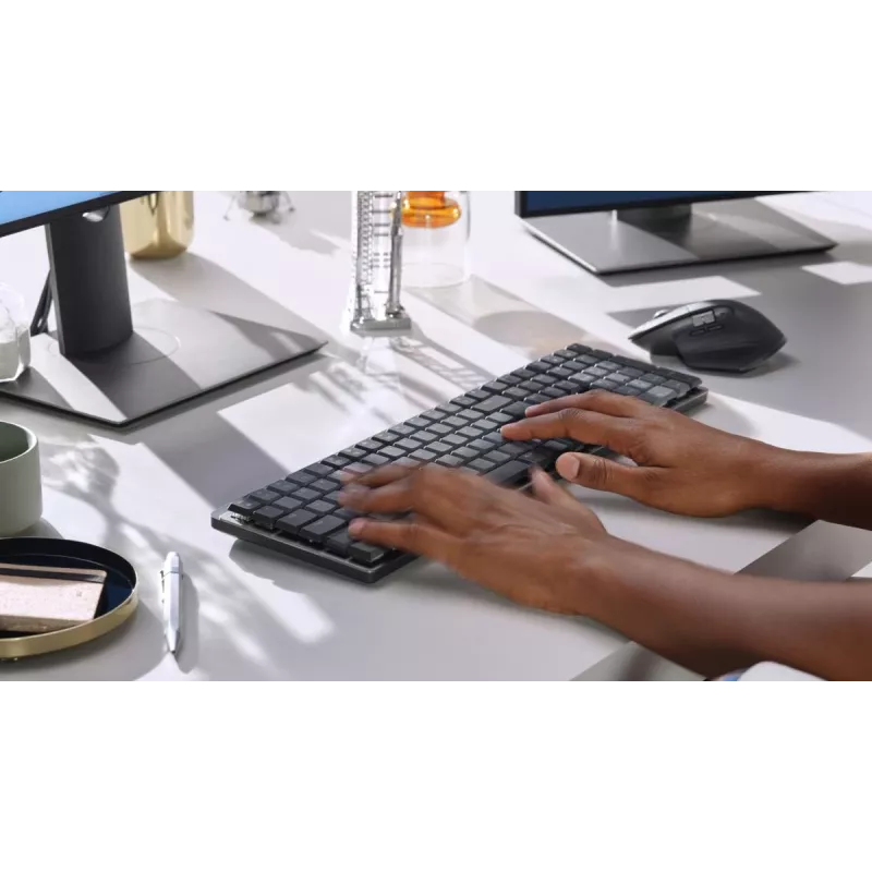 LOGITECH MX Mechanical Wireless Illuminated Performance klaviatuur - Graphite US International Qwerty Tactile Quiet