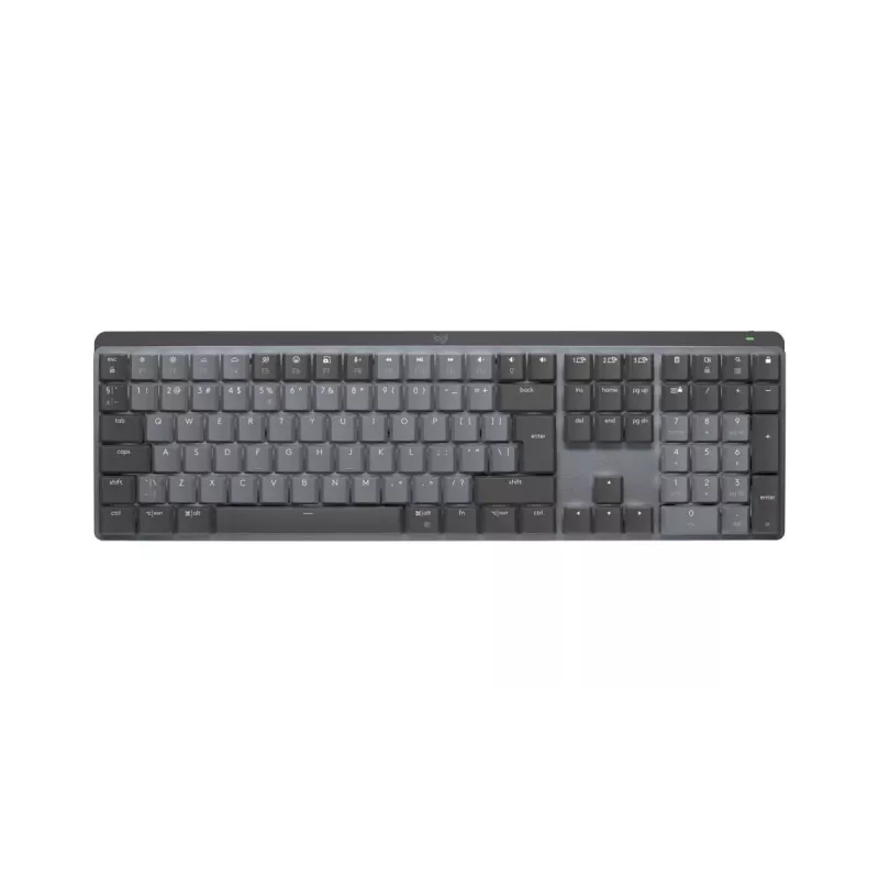 LOGITECH MX Mechanical Wireless Illuminated Performance klaviatuur - Graphite US International Qwerty Tactile Quiet