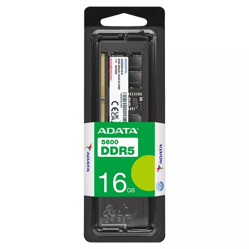 SO-DIMM 16 GB DDR5-5600 , Arbeitsspeicher schwarz, AD5S560016G-S, Premier Tray