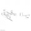 Neomounts AWL29-550BL1 videobaari/kõlari seinahoidik - max 15 kg - universaalne