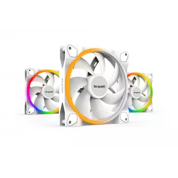 be quiet! Light Wings White | 140mm PWM kolmikpakett arvuti korpuse ventilaator 14 cm 3 tk