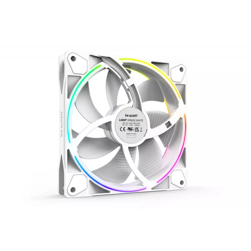 be quiet! Light Wings White | 140mm PWM kolmikpakett arvuti korpuse ventilaator 14 cm 3 tk