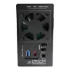 LC-POWER Lc-35u3-rid-2, väline 2x 3,5-tolline SATA kõvaketta korpus RAID-funktsiooniga, alumiinium, must