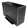 LC-POWER Lc-35u3-rid-2, väline 2x 3,5-tolline SATA kõvaketta korpus RAID-funktsiooniga, alumiinium, must