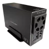 LC-POWER Lc-35u3-rid-2, väline 2x 3,5-tolline SATA kõvaketta korpus RAID-funktsiooniga, alumiinium, must