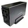 LC-POWER Lc-35u3-rid-2, väline 2x 3,5-tolline SATA kõvaketta korpus RAID-funktsiooniga, alumiinium, must