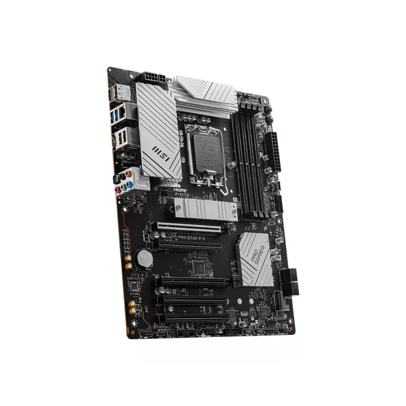 Emaplaat MSI PRO B760‑P II ATX – Intel B760, LGA 1700, DDR5, 4x DIMM, 256 GB, 2.5Gb LAN, HDMI 2.1, 2x M.2