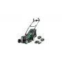 Bosch 37-550 Walk behind lawn mower aku Must, roheline