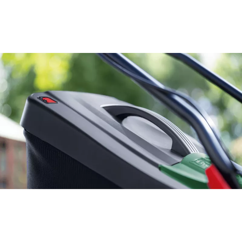 Bosch 37-550 Walk behind lawn mower aku Must, roheline