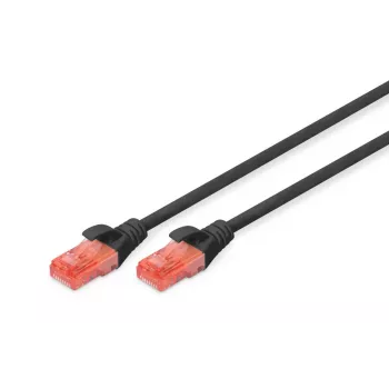 DIGITUS Professional paigalduskaabel - CAT6 - U/UTP - tõmblukuta - 1m - must