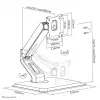 Neomounts FPMA-D885BLACK Monitori alus 15-32 tolli - gaasivedruga