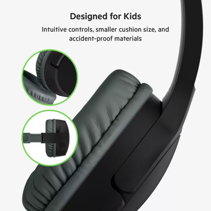 BELKIN Peakomplekt lastele - Soundform Kids - Stereo - Must