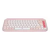LOGITECH juhtmevaba klaviatuur - Pop Icon Keys - roosa ja valkjas Qwerty UK