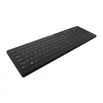 Contour Design Active Key Contour QuickClean Meditsiiniline klaviatuur eemaldatava kaanega, täissuuruses, juhtmevaba, must, DE C8112