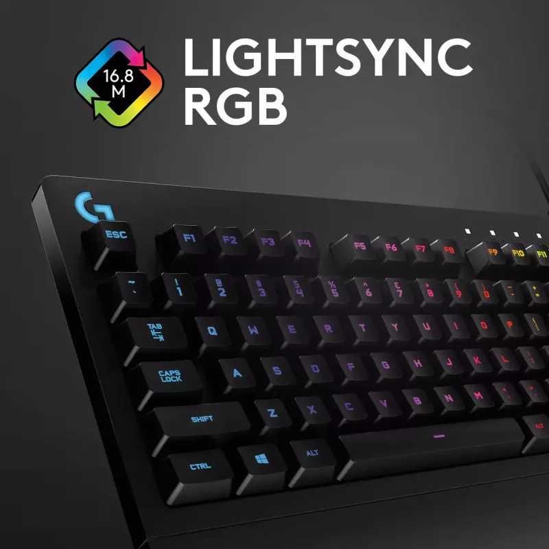 Mänguklaviatuur Logitech G G213 Prodigy täissuuruses RGB LED juhtmega