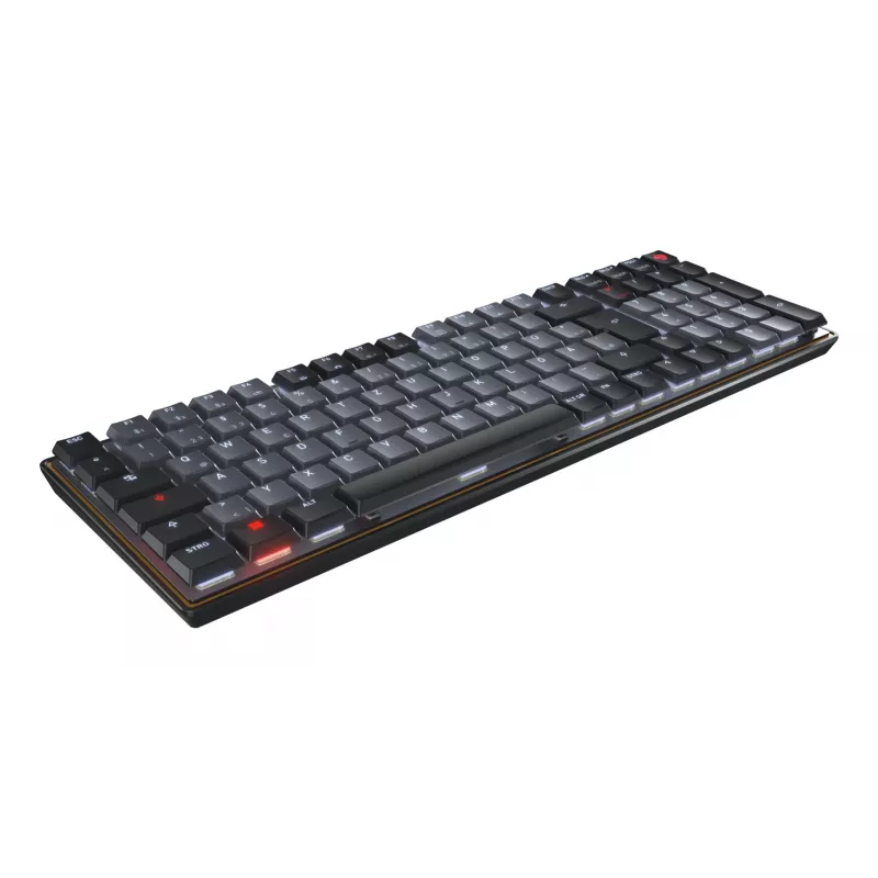 CHERRY KW 550 MX LP klaviatuur Kodu/Kontor USB + Bluetooth QWERTZ Saksa Must