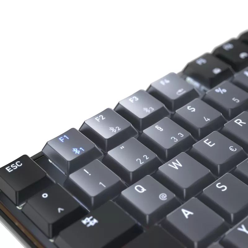 CHERRY KW 550 MX LP klaviatuur Kodu/Kontor USB + Bluetooth QWERTZ Saksa Must