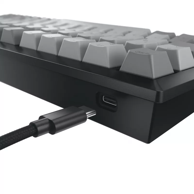 CHERRY KW 300 MX klaviatuur Kodu USB + Bluetooth QWERTZ Saksa Must, Vask, Hall