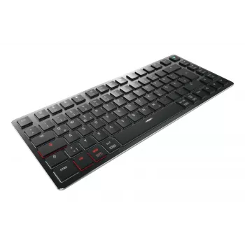 CHERRY KW X ULP 2.0 MINI klaviatuur Kodu/Kontor USB + RF juhtmevaba + Bluetooth QWERTZ Saksa must