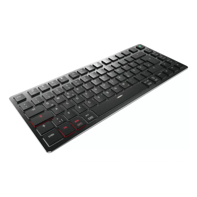 CHERRY KW X ULP 2.0 MINI klaviatuur Kodu/Kontor USB + RF juhtmevaba + Bluetooth QWERTZ Saksa must