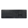 CHERRY Stream Ultimate klaviatuur Kodu/Kontor USB + RF juhtmevaba + Bluetooth QWERTZ Saksa Must