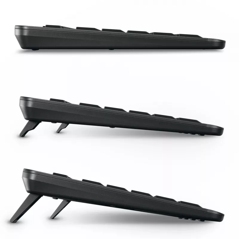 CHERRY Stream Ultimate klaviatuur Kodu/Kontor USB + RF juhtmevaba + Bluetooth QWERTZ Saksa Must