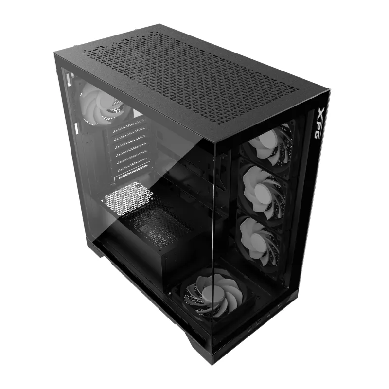 XPG INVADER X Mid-Tower Must, Midi Tower, PC, Must, ATX, micro ATX, Mini-ITX, SPCC, 17.5 cm