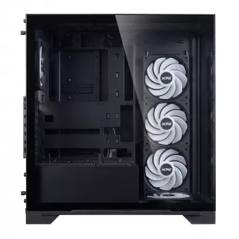 XPG INVADER X BTF MID-TOWER-CASE Must, Midi Tower, PC, Must, ATX, micro ATX, Mini-ATX, SPCC, Karastatud klaas, 17.5 cm