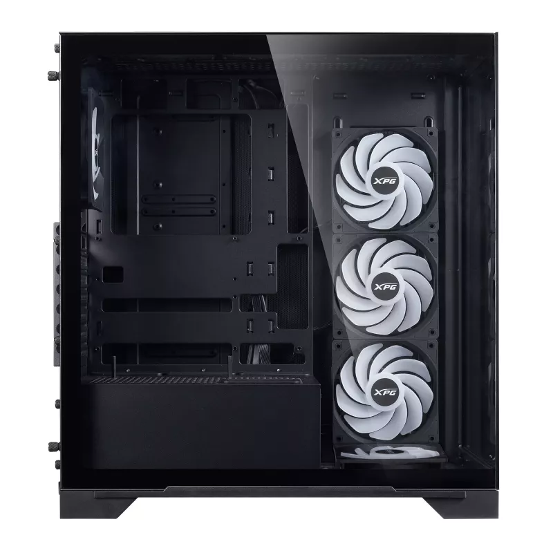 XPG INVADER X BTF MID-TOWER-CASE Must, Midi Tower, PC, Must, ATX, micro ATX, Mini-ATX, SPCC, Karastatud klaas, 17.5 cm