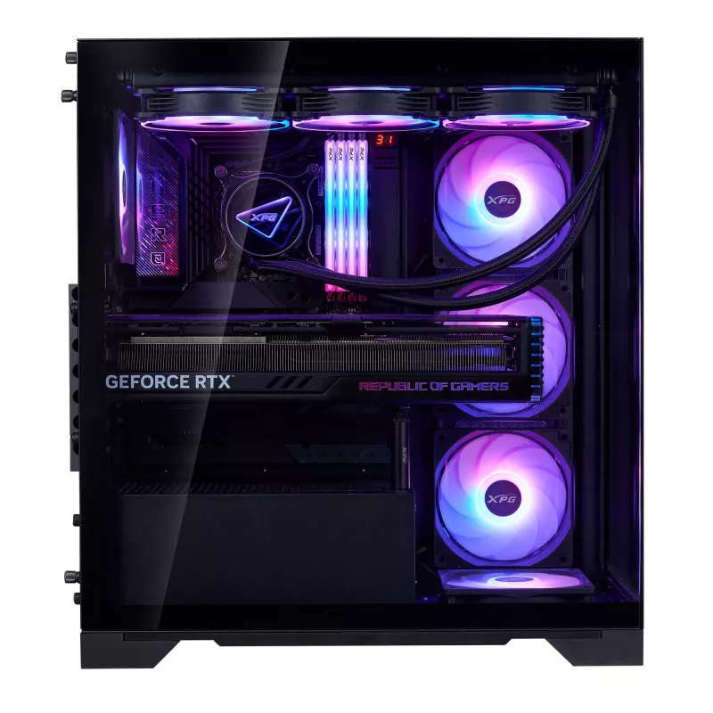 XPG INVADER X BTF MID-TOWER-CASE Must, Midi Tower, PC, Must, ATX, micro ATX, Mini-ATX, SPCC, Karastatud klaas, 17.5 cm