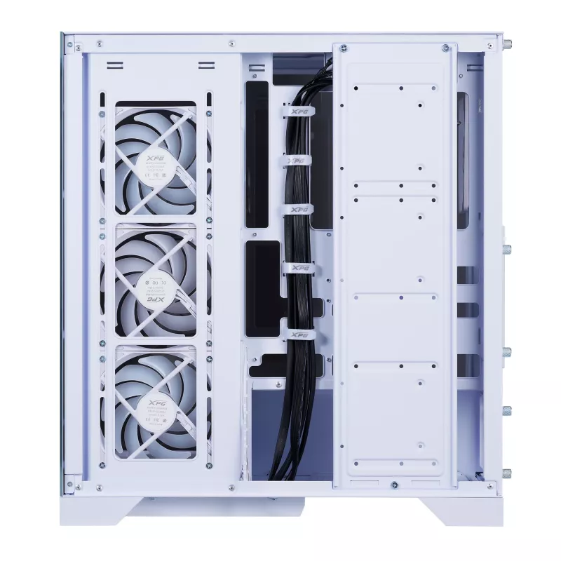 XPG INVADER X BTF MID-TOWER-CASE White, Midi Tower, PC, Valge, ATX, micro ATX, Mini-ATX, SPCC, Karastatud klaas, 17.5 cm