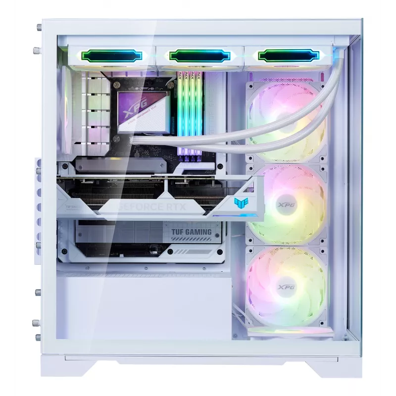 XPG INVADER X BTF MID-TOWER-CASE White, Midi Tower, PC, Valge, ATX, micro ATX, Mini-ATX, SPCC, Karastatud klaas, 17.5 cm
