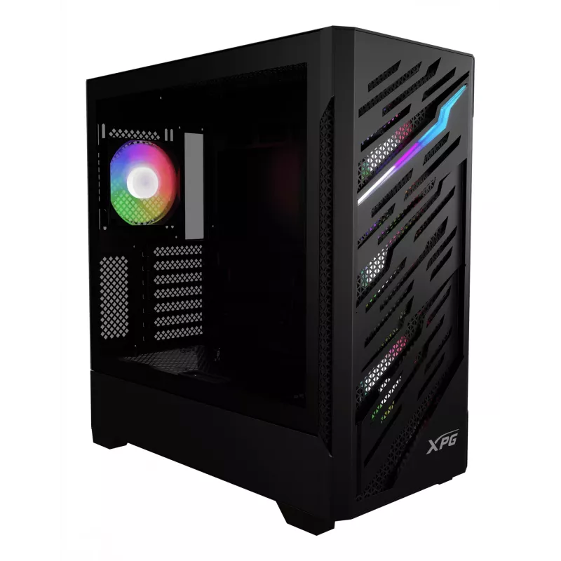 XPG STARKER AIR BTF Mid-Tower Must, Midi Tower, PC, Must, ATX, EATX, micro ATX, Mini-ITX, SPCC, Karastatud klaas, Mängimine