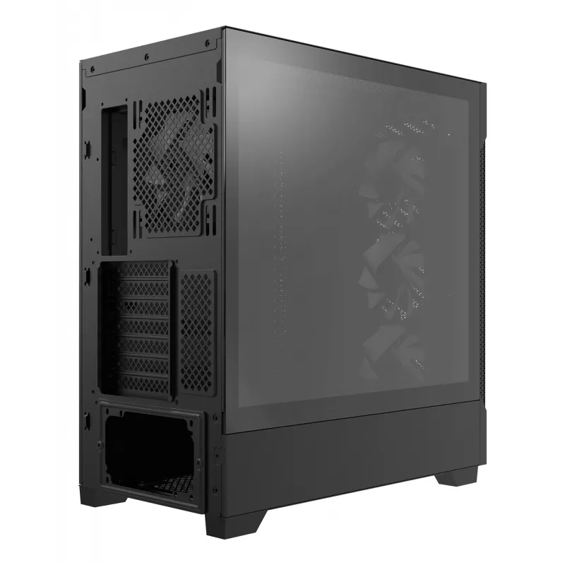 XPG STARKER AIR BTF Mid-Tower Must, Midi Tower, PC, Must, ATX, EATX, micro ATX, Mini-ITX, SPCC, Karastatud klaas, Mängimine
