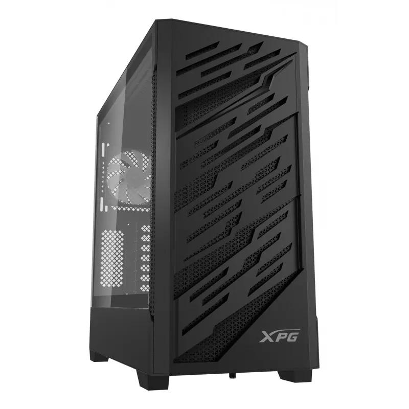 XPG STARKER AIR BTF Mid-Tower Must, Midi Tower, PC, Must, ATX, EATX, micro ATX, Mini-ITX, SPCC, Karastatud klaas, Mängimine