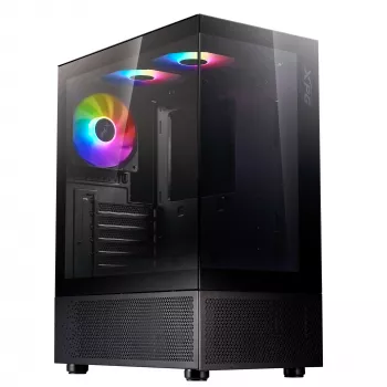 XPG INVADER X MINI KOMPAKTNE KESKMISE TORNIGA KORPUS Must, Midi Tower, PC, Must, ATX, micro ATX, Mini-ITX, SPCC, 16,6 cm