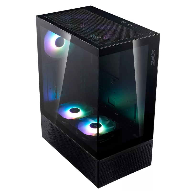 XPG INVADER X MINI KOMPAKTNE KESKMISE TORNIGA KORPUS Must, Midi Tower, PC, Must, ATX, micro ATX, Mini-ITX, SPCC, 16,6 cm