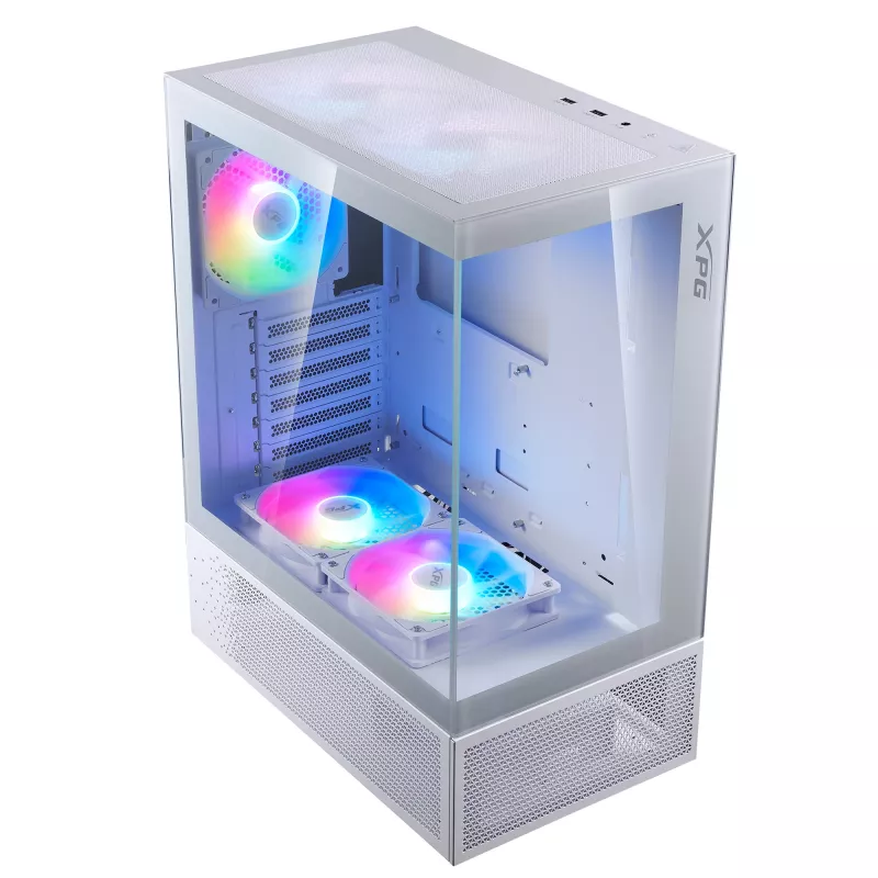 XPG INVADER X MINI KOMPAKTNE MID-TOWER KORPUS Valge, Midi Tower, PC, Valge, ATX, micro ATX, Mini-ITX, SPCC, 16,6 cm