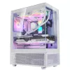 XPG INVADER X MINI KOMPAKTNE MID-TOWER KORPUS Valge, Midi Tower, PC, Valge, ATX, micro ATX, Mini-ITX, SPCC, 16,6 cm