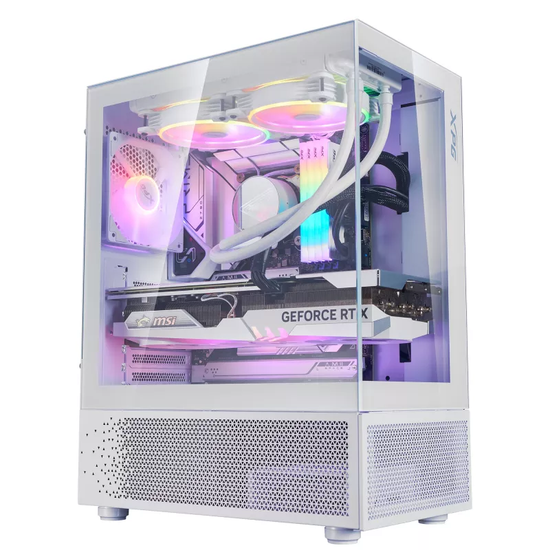 XPG INVADER X MINI KOMPAKTNE MID-TOWER KORPUS Valge, Midi Tower, PC, Valge, ATX, micro ATX, Mini-ITX, SPCC, 16,6 cm