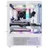 XPG INVADER X MINI KOMPAKTNE MID-TOWER KORPUS Valge, Midi Tower, PC, Valge, ATX, micro ATX, Mini-ITX, SPCC, 16,6 cm
