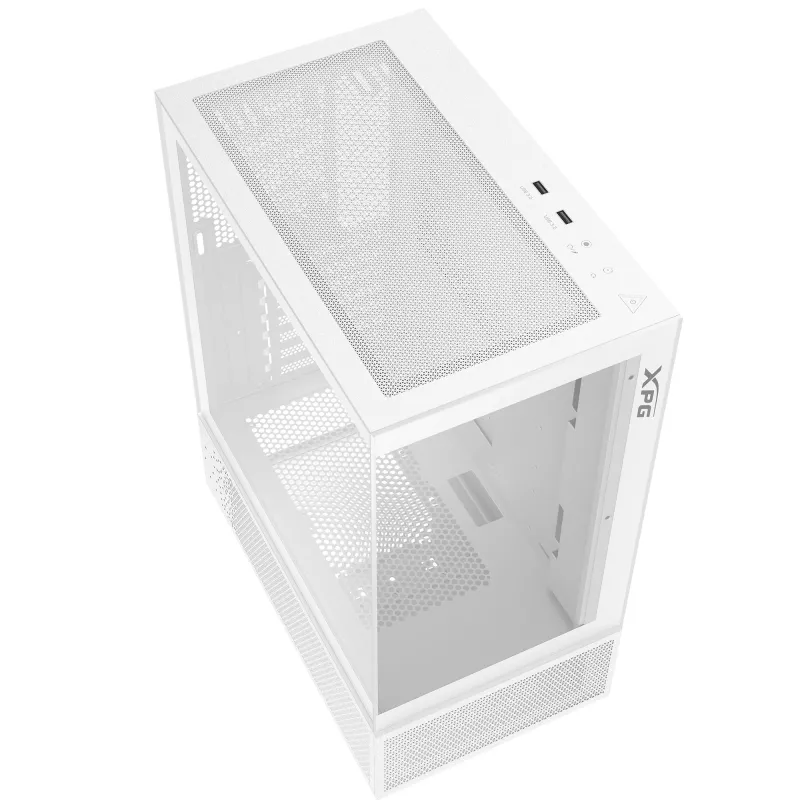 XPG INVADER X MINI KOMPAKTNE MID-TOWER KORPUS Valge, Midi Tower, PC, Valge, ATX, micro ATX, Mini-ITX, SPCC, 16,6 cm