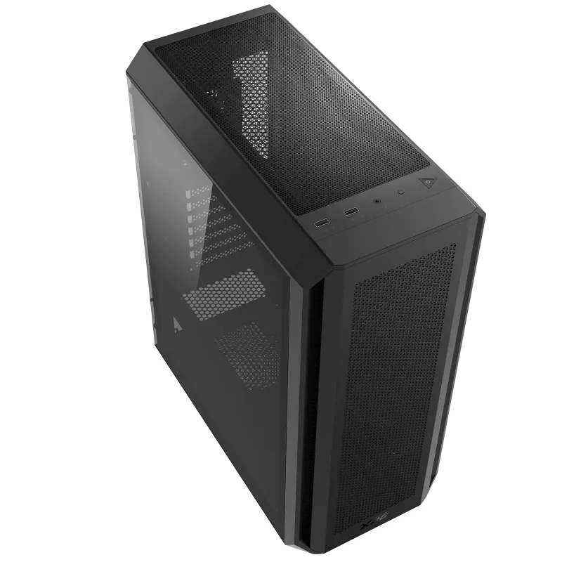 XPG VALOR AIR PLUS MID-TOWER-Korpus Must, Midi Tower, PC, Must, ATX, micro ATX, Mini-ITX, SPCC, 16 cm