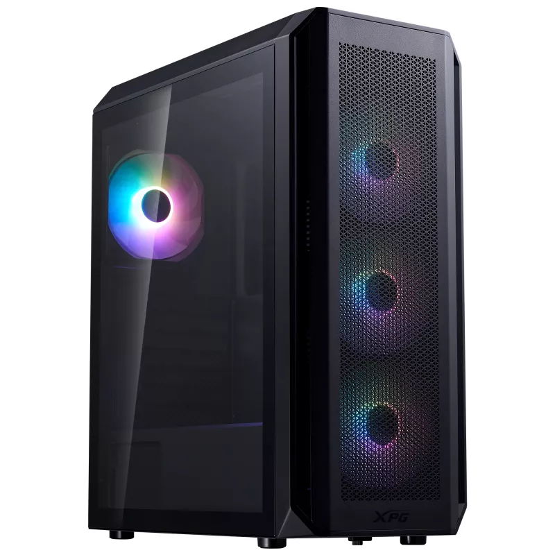 XPG VALOR AIR PLUS MID-TOWER-Korpus Must, Midi Tower, PC, Must, ATX, micro ATX, Mini-ITX, SPCC, 16 cm