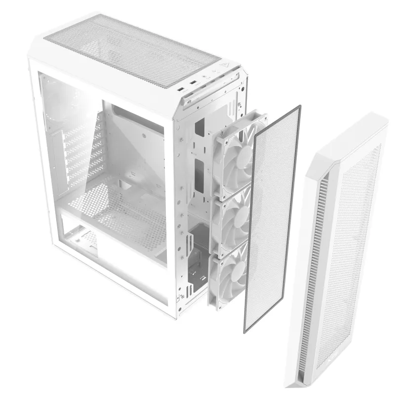 XPG VALOR AIR PLUS MID-TOWER-Korpus Valge, Midi Tower, PC, Valge, ATX, micro ATX, Mini-ITX, SPCC, 16 cm